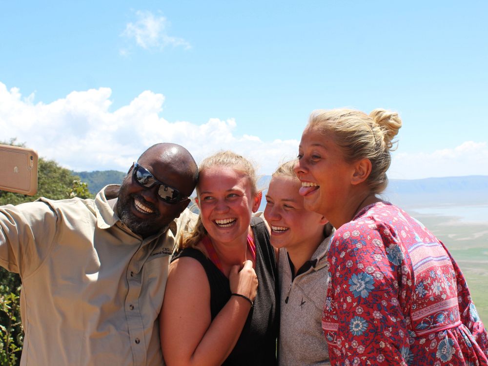 Utsikt over Ngorongoro-krateret