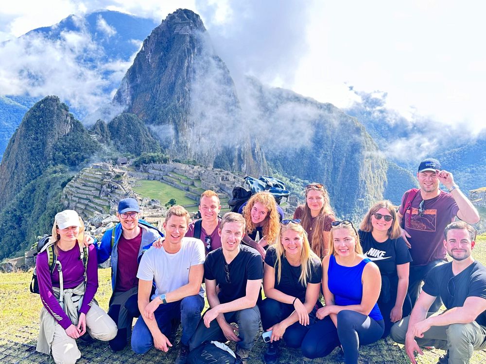 Gruppe på Machu Picchu