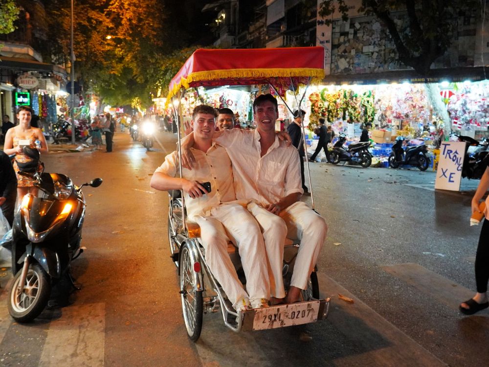 På tur i rickshaw