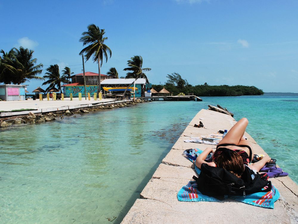 Avslapping på Ambergris Caye